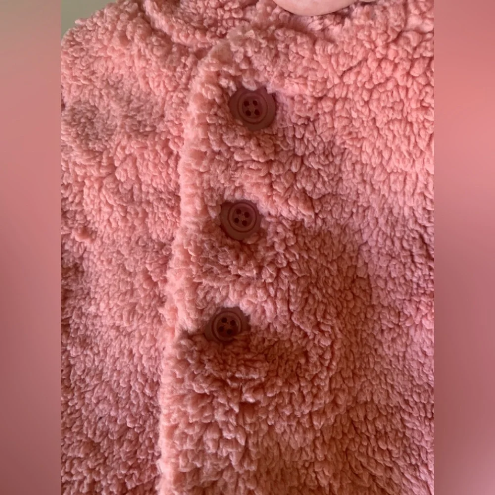Baby Gap Mauve Teddy Bear Infant Coat